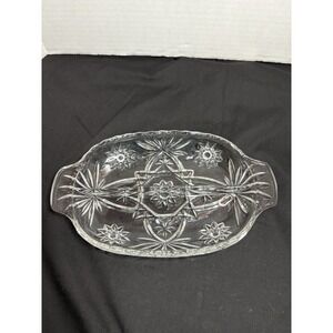 Vintage Anchor Hocking Star of David Divided‎ Relish Dish